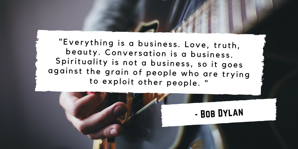 10 ways to keep spiritually aligned with your business info@armarketinghouse.com bob dylan quote
