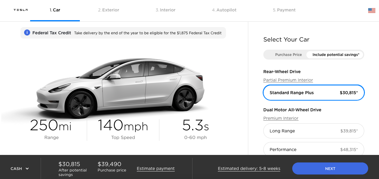 Tesla Eco eCommerce Store