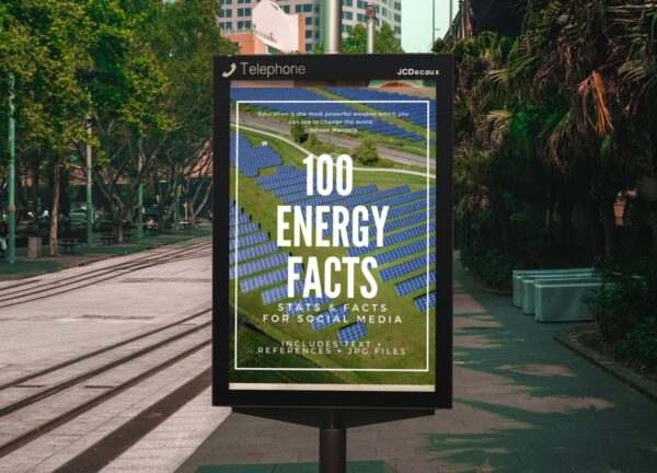 100 Renewable Energy Content Marketing Stats & Facts | public transportation billboard